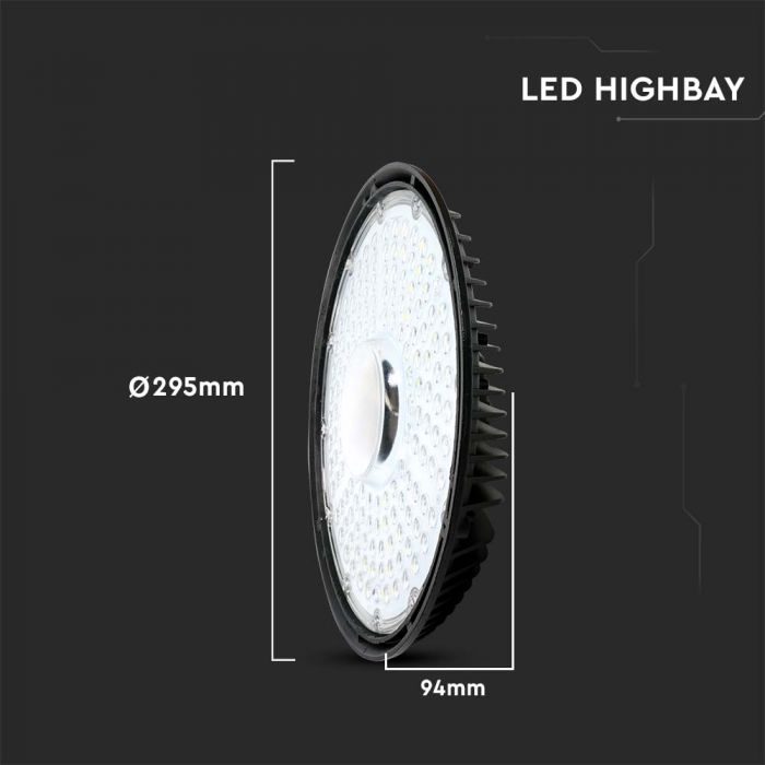 LED HIGHBAY UFO 150W DL 90° 17300lm 294X95 IP65 SAMSUNG CHIP