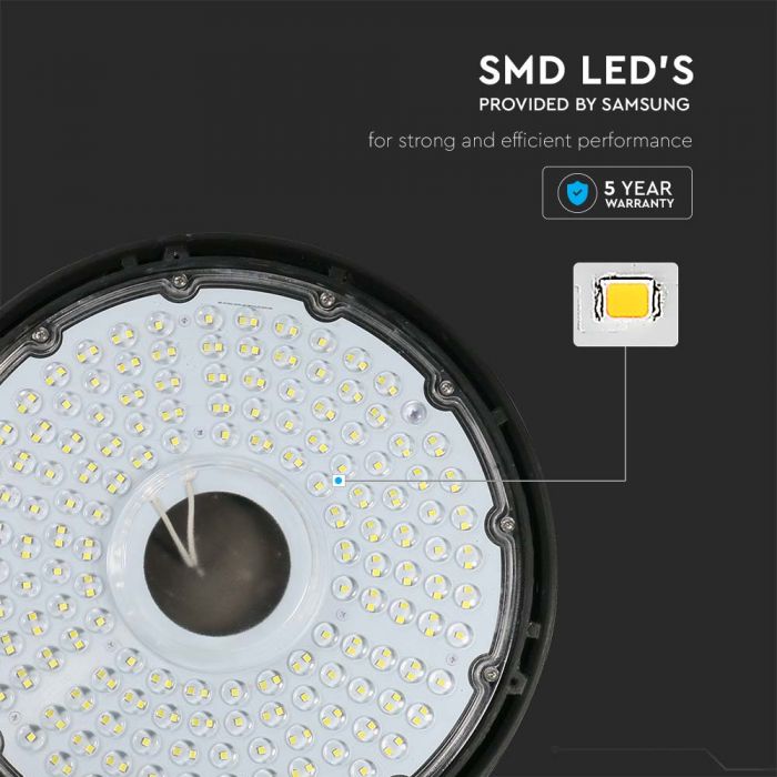 LED HIGHBAY UFO 150W DL 90° 17300lm 294X95 IP65 SAMSUNG CHIP