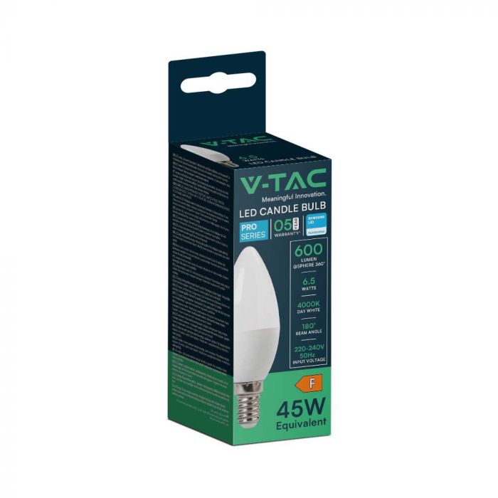 LED E14 LAMP 6.5W CW 600lm 180° SAMSUNG CHIP