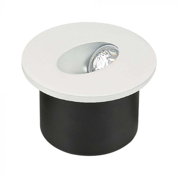LED STEPLIGHT ROUND 3W WW 120° 2700lm 80x51mm (62mm)