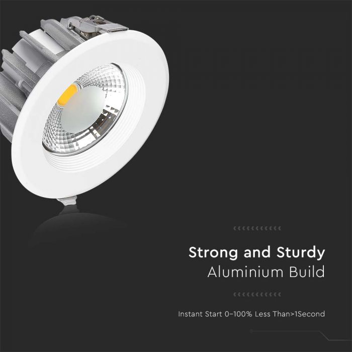 LED COB DOWNLIGHT HIGH LUMENNS 30W CW 3100lm 100° 221X107 (207)