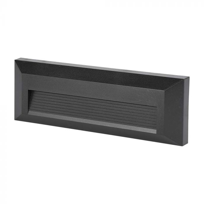 LED STEP LIGHT RECTANGLE 3W 70° 110lm WW 230X80X28 BLACK IP65