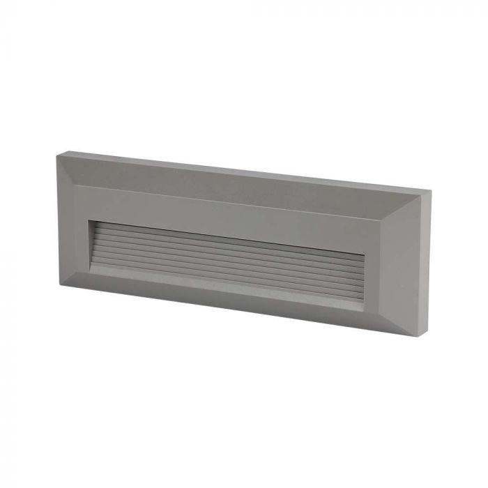 LED STEP LIGHT RECTANGLE 3W 70° 110lm DL 230X80X28 GREY IP65