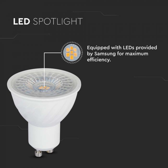 LED GU10 LAMP 6W DL 445lm 110° 50X55 WITH SAMSUNG CHIP