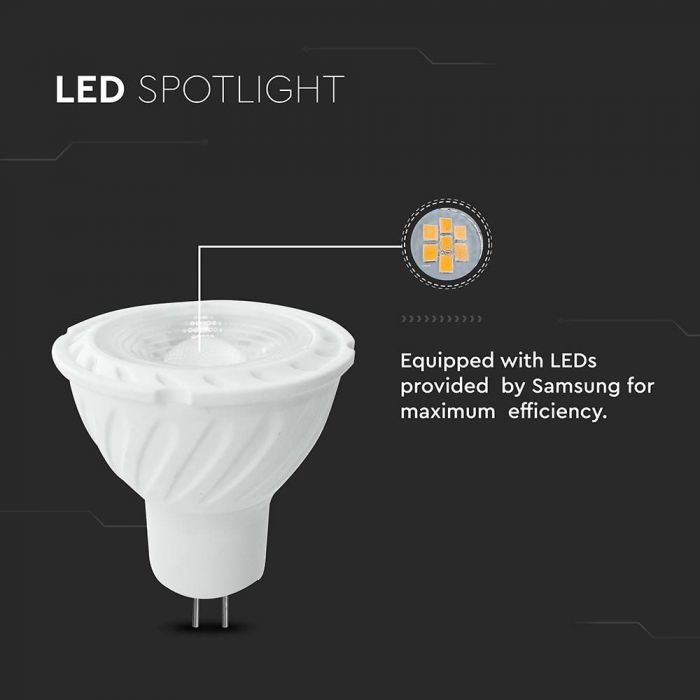 LED MR16 LAMP 6W DL 455lm 38° 50X52 SAMSUNG CHIP