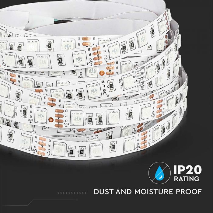LED STRIP LIGHT 5050 SMD 60LEDs RED 10mm 12V 900lm 11W/M