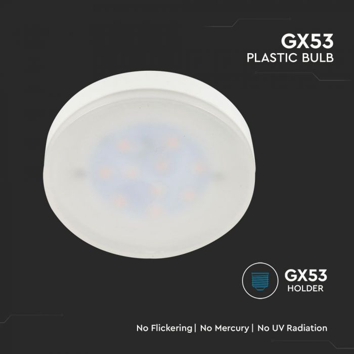 LED GX53 LAMP 6.4W WW 560lm 120° 79X29 SAMSUNG CHIP