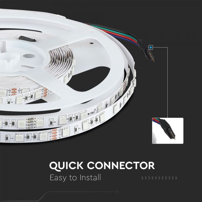 LED STRIP LIGHT 5050 SMD 60LEDs DL 830Lm 10W/M 24V