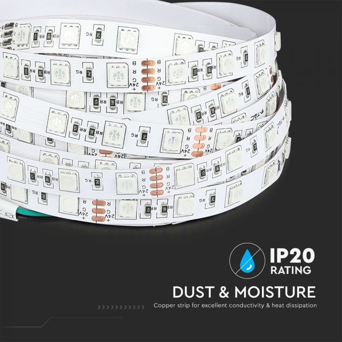 LED STRIP LIGHT 5050 SMD 60LEDs DL 830Lm 10W/M 24V
