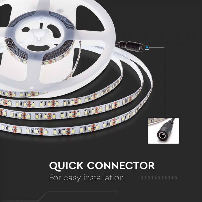 LED STRIP LIGHT 2835 SMD 120LEDs WW 750Lm 7,5W/M 10? 24V