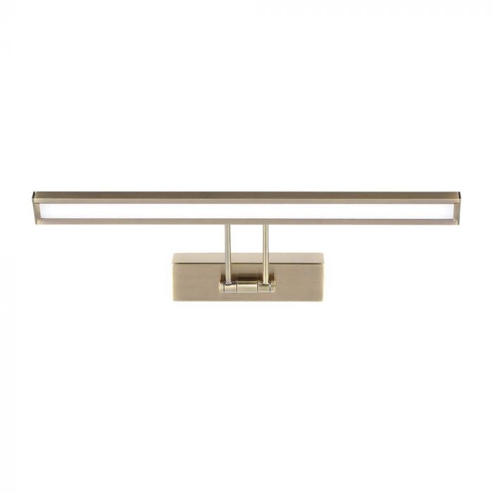 LED MIRROR LIGHT MOVABLE SQUARE 9W 350Lm WW 120° GOLD IP20