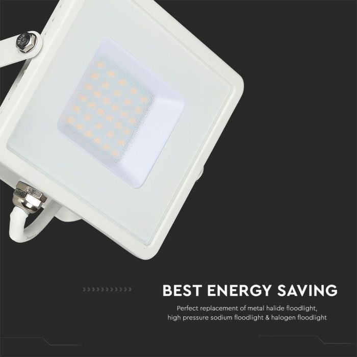 LED FLOOD SLIM 30W DL 100° 2340lm IP65 WHITE SAMSUNG CHIP
