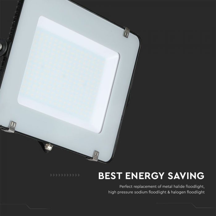 LED FLOOD SLIM 200W CW 100° 16500lm IP65 BLACK SAMSUNG CHIP