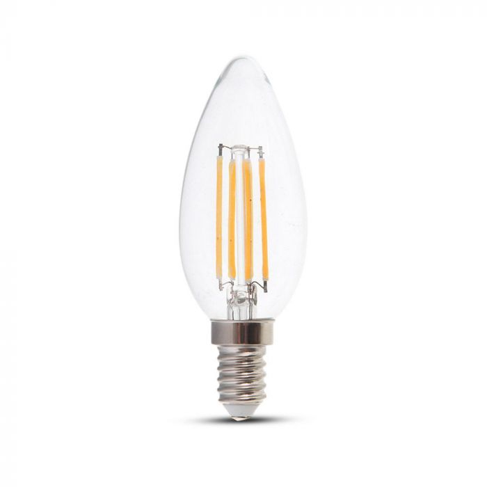 LED E14 FILAMENT LAMP 4W WW 400lm 300° 35X98 CANDLE