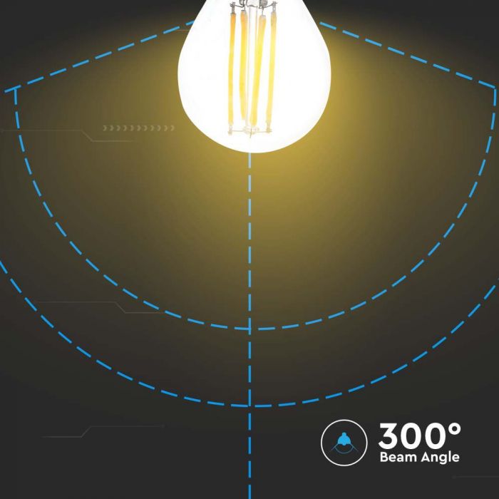 LED E27 FILAMENT LAMP 4W WW 400lm 300° 45X78 GLOBE
