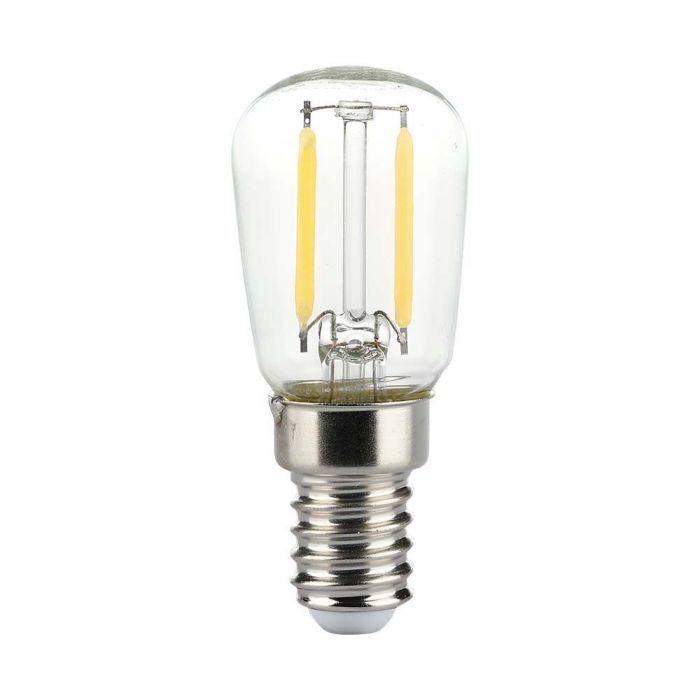 LED E14 FILAMENT LAMP 2W CW 200lm 300° 26x64 ST26