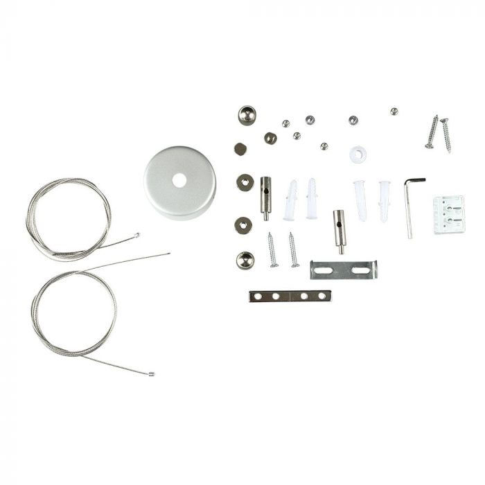 LED LINEAR HANGING SUSPENSION 40W CW 3300lm 120° 1200X35X67 ALUMINIUM SAMSUNG SILVER