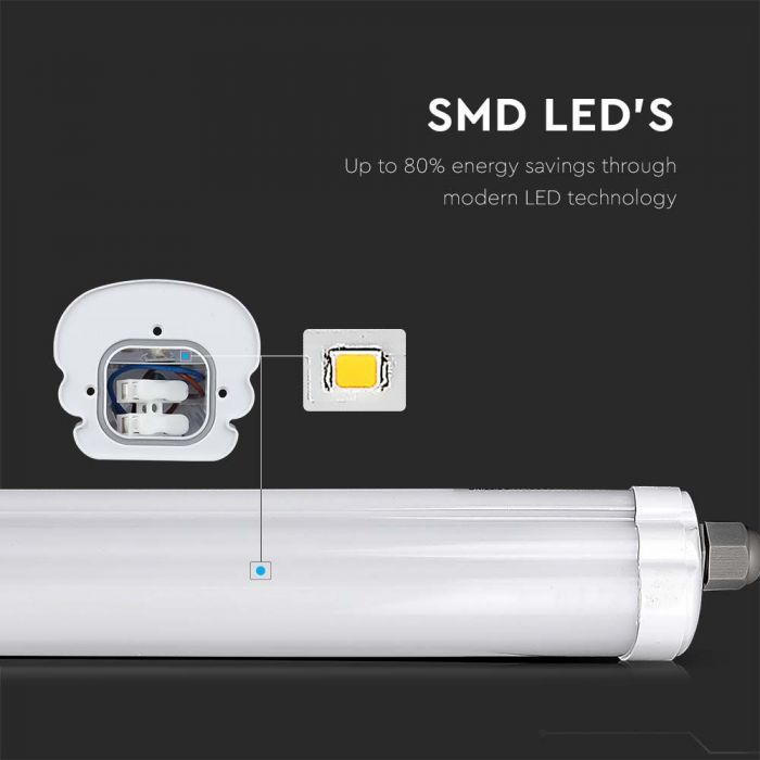 LED TUBE G-SERIES ECONOMICAL LAMP 48W DL 5760lm 5FT 120° IP65