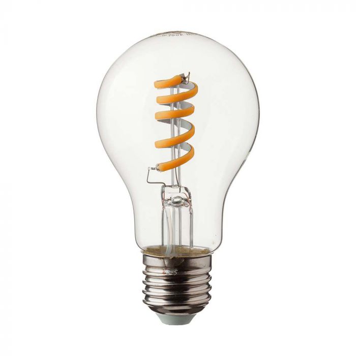 LED E27 FILAMENT LAMP A60 4W WW 300lm 300° 60X105 SPIRAL