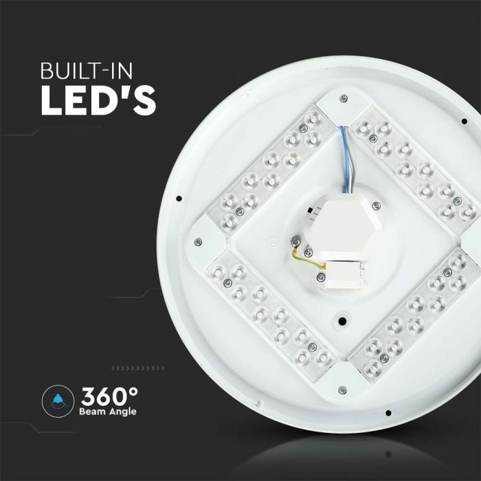 LED DOME LIGHT CCT CHANGING SWITCH 36W 3900lm 360° 500X80 MILKY