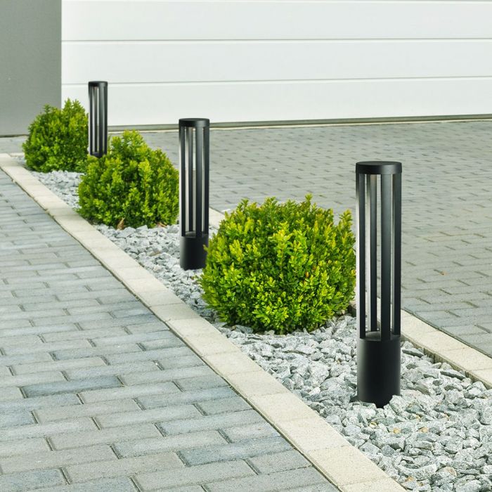 LED GARDEN LIGHT ALUMINIUM 10W 450lm WW 72° 108X800 IP65 GREY