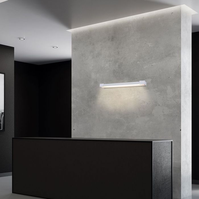 LED WALL LIGHT ALUMINIUM 18W DL 1800lm 0-90° 60X100X42 WHITE IP44