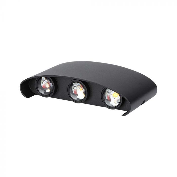 LED WALL LIGHT 5W DL SAND BLACK 170x80x40mm IP65