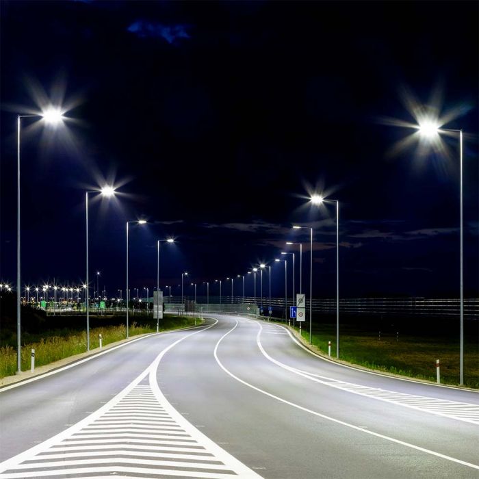 LED STREET LIGHT SAMSUNG CHIP100W DL 13500lm 120° GREY 535X260X64 IP65