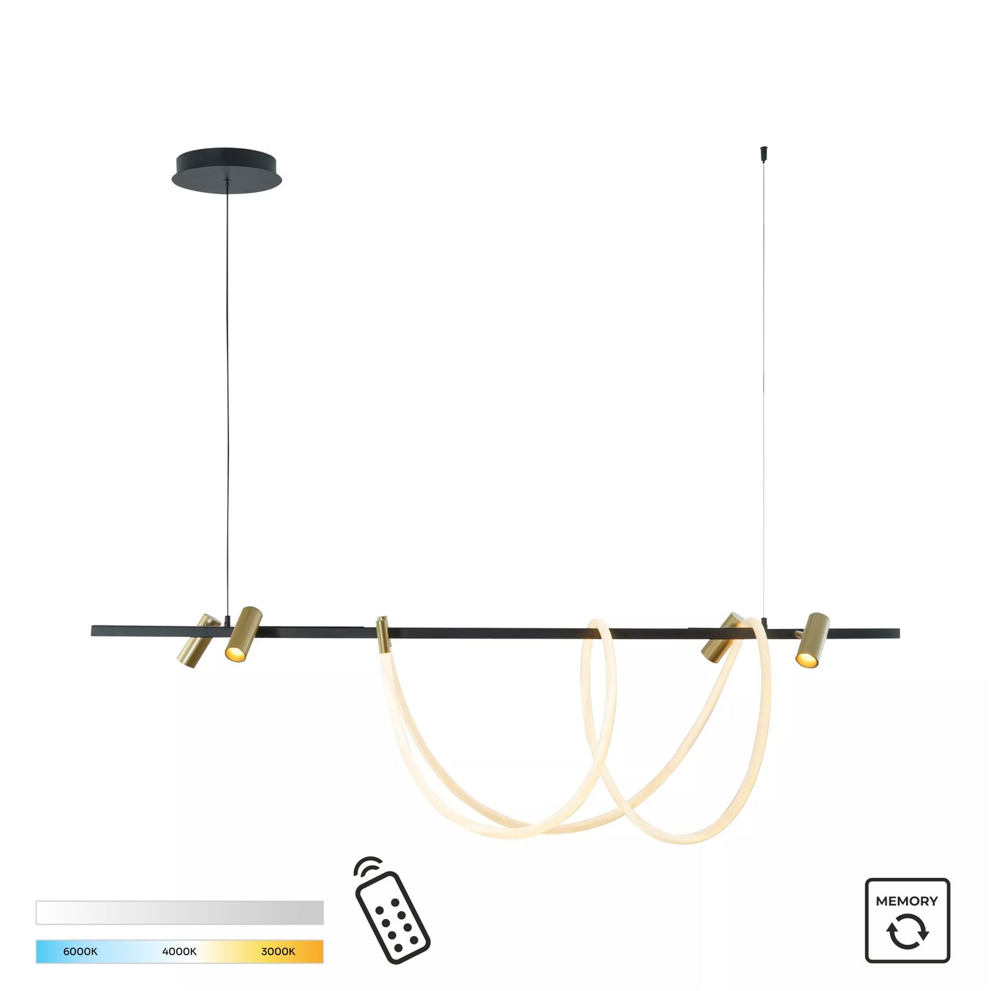 Black Decorative Light by Zuma Line