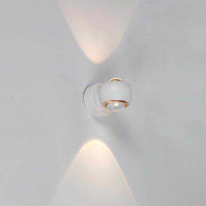 LED WALL LAMP LIGHT 10W WW 950lm 60° 135x100mm WHITE
