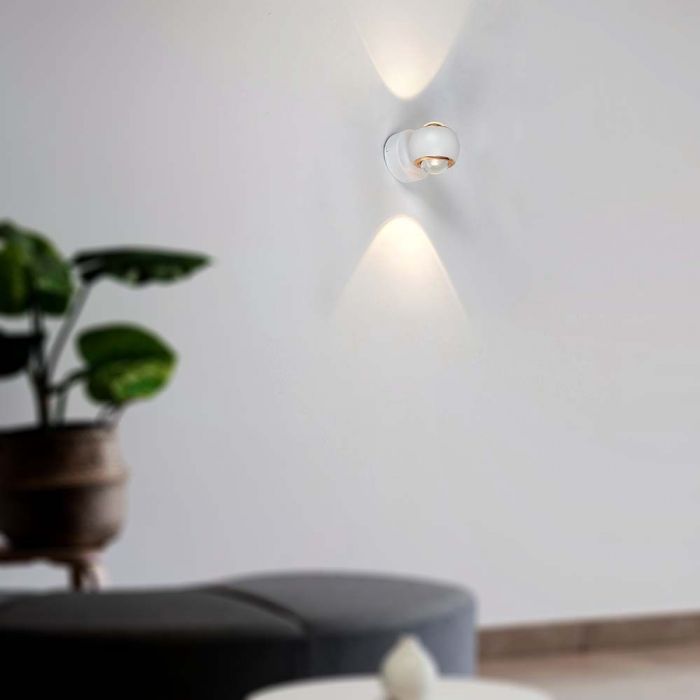 LED WALL LAMP LIGHT 10W WW 950lm 60° 135x100mm WHITE