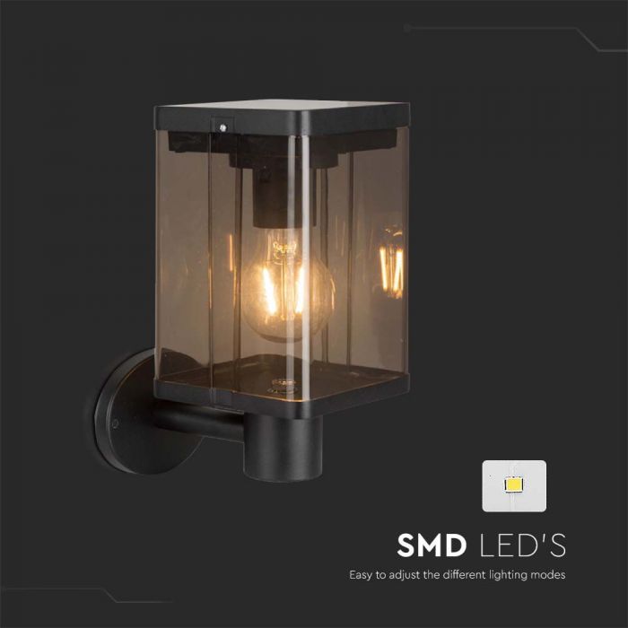 LED SOLAR WALL LAMP E27 WITH MICROWAVE SENSOR 2.5W WW 150lm