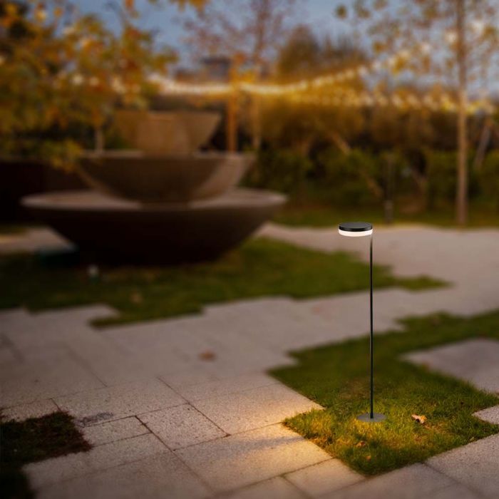 LED SOLAR BOLLARD LAMP 2W WW 120lm IP44
