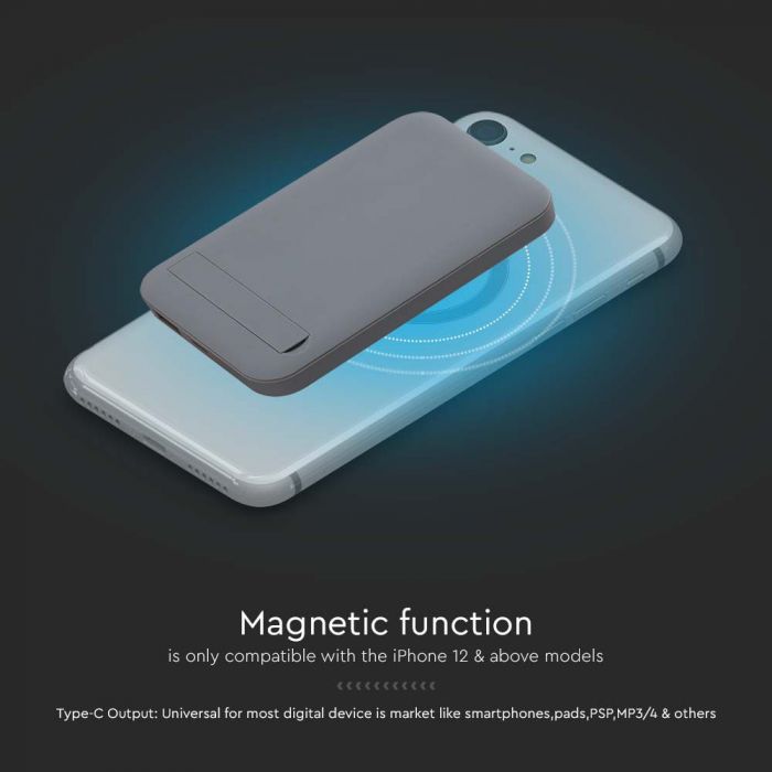 POWER BANK 10000mAh/37wh 3.7v USB & TYPE-C OUTPUT WHITE