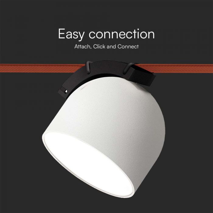 LED MAGNETIC FABRIC TRACKLIGHT 12W WW 800lm 120° SANDY WHITE 107x107mm