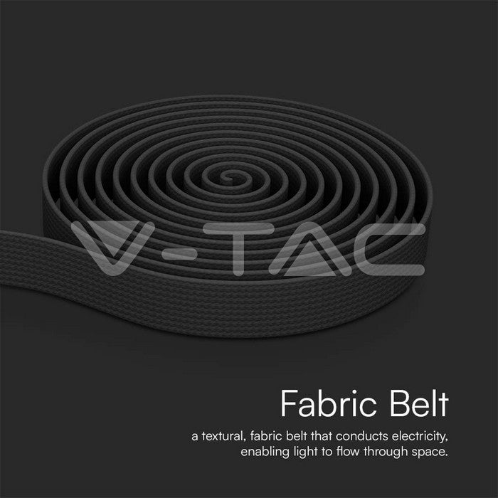 TRACK FABRIC BELT 10M/ROLL DARK GRAY BODY