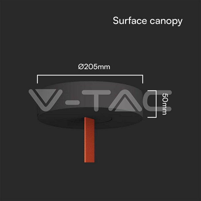 SURFACE CANOPY Sandy Black Body 205X50mm