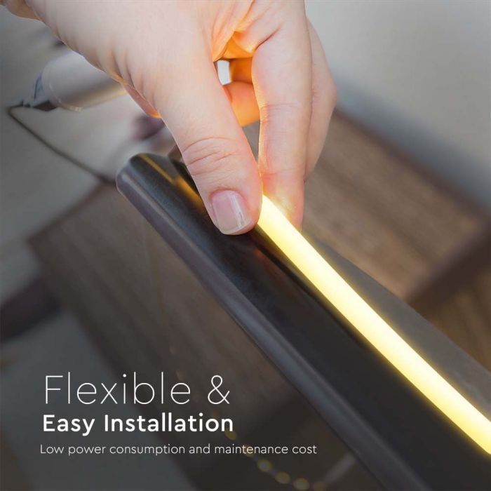 LED STRIP COB LIGHT WW 840Lm 10W/M 5? 24V IP67