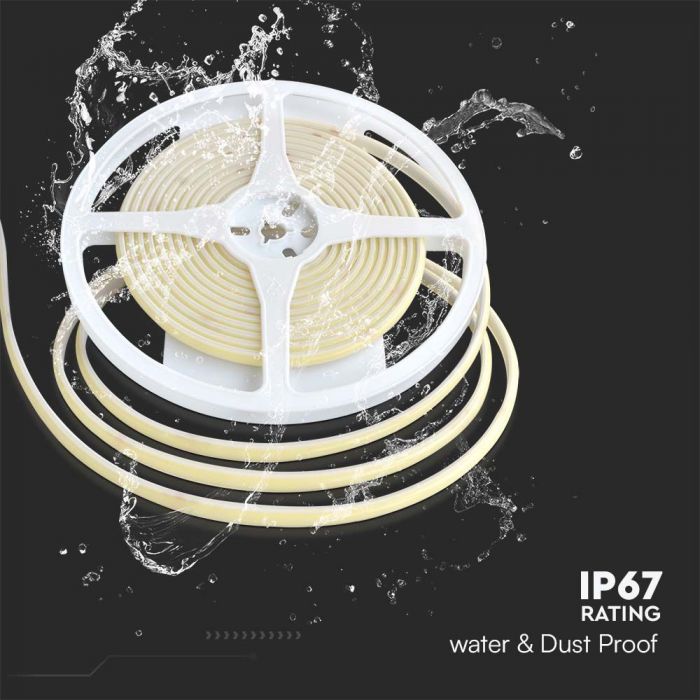 LED STRIP COB LIGHT WW 840Lm 10W/M 5? 24V IP67