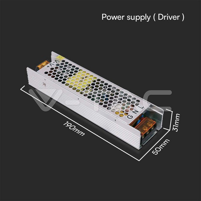 LED SLIM POWER SUPPLY FOR FABRIC MAGNETIC TRACKLIGHT 100W 48V 2.08A IP20 190x50x31mm