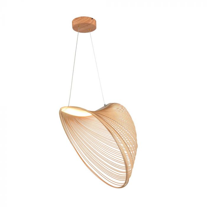 LED DESIGNER PENDANT LAMP 10W WW 1300lm WOOD COLOUR BODY 600x1310mm