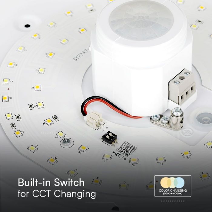LED DOME LIGHT SENSOR CCT CHANGING SWITCH 12W 900lm 120° 290x60
