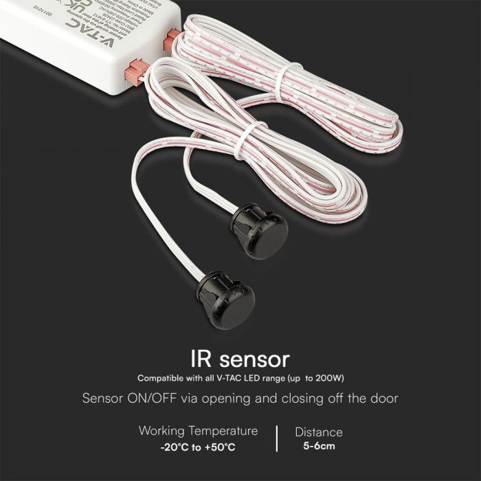LED INFRARED DOOR SENSOR Max 200W (LED) WHITE