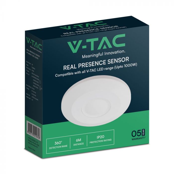 LED REAL PRESENCE SENSOR 3M RADIUS WHITE