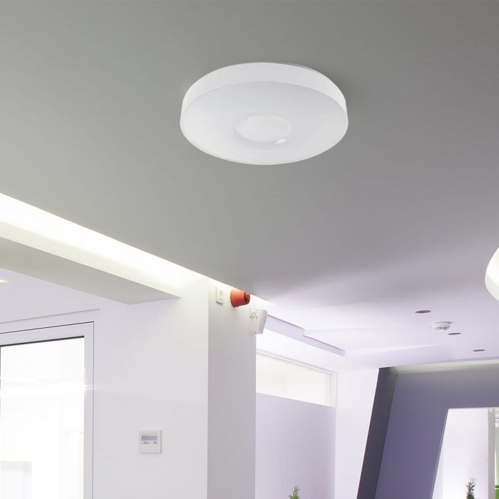 LED DESIGNER Ceiling Light with Remote Control CCT Changing 20/40/20W 4000lm 360° 390x80mm DIMMABLE -VICTORY WHITE COVER