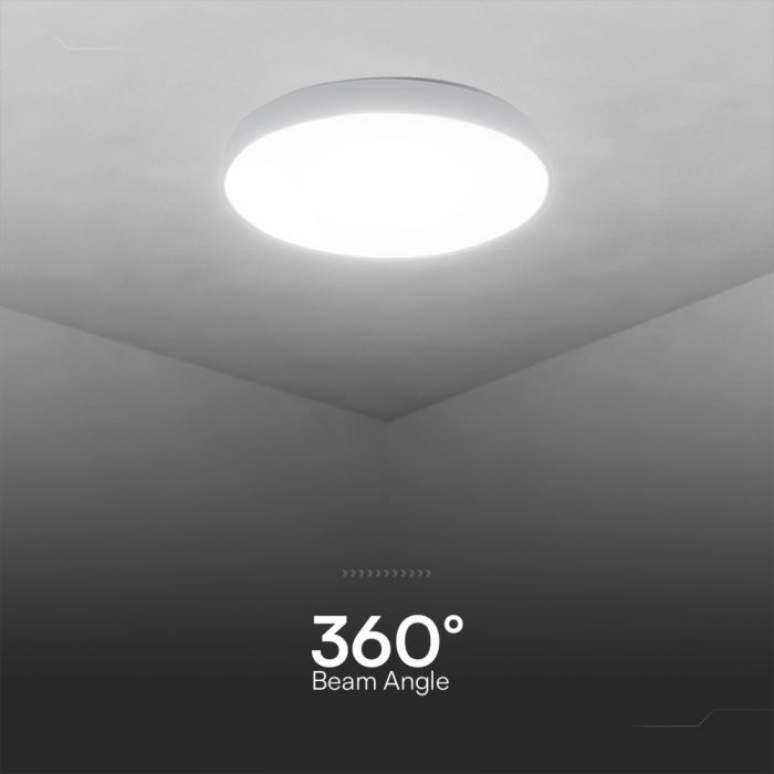 LED DESIGNER Ceiling Light with Remote Control CCT Changing 20/40/20W 4000lm 360° 390x80mm DIMMABLE -VICTORY WHITE COVER