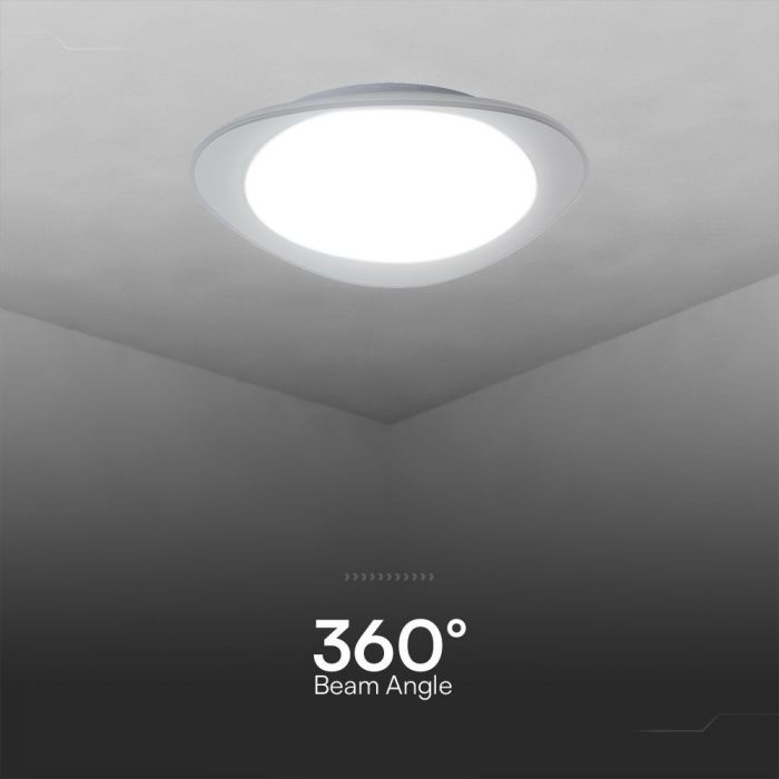 LED DESIGNER Ceiling Light with Remote Control CCT Changing 30/60/30W 6000lm 360° 550x65mm DIMMABLE -PHANTOM WHITE COVER
