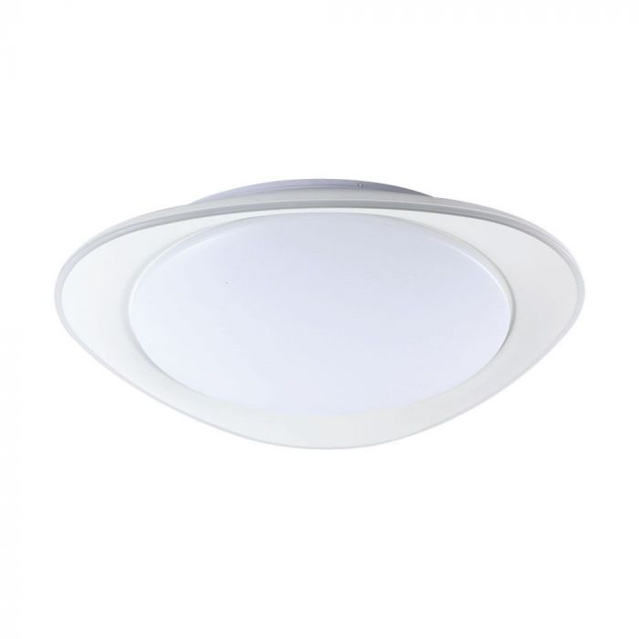 LED DESIGNER Ceiling Light with Remote Control CCT Changing 30/60/30W 6000lm 360° 550x65mm DIMMABLE -PHANTOM WHITE COVER