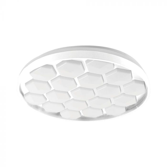 LED DESIGNER Ceiling Light with Remote Control CCT Changing 30/60/30W 6000lm 360° 490x70mm DIMMABLE -BEEHIVE COVER