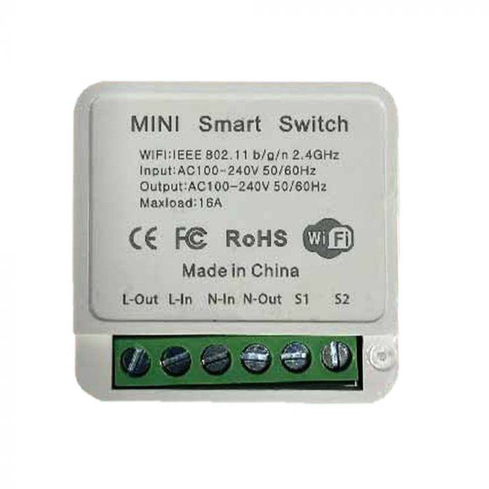 LED MINI ON-LINE SWITCH 1 GANG Max150W 42.6x42.6x20mm